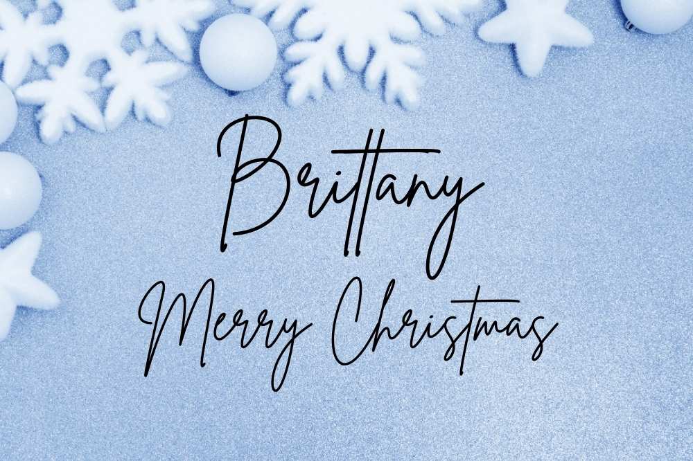 Brittany font example