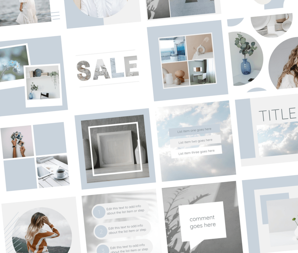 Minimalist Social Media Canva Templates