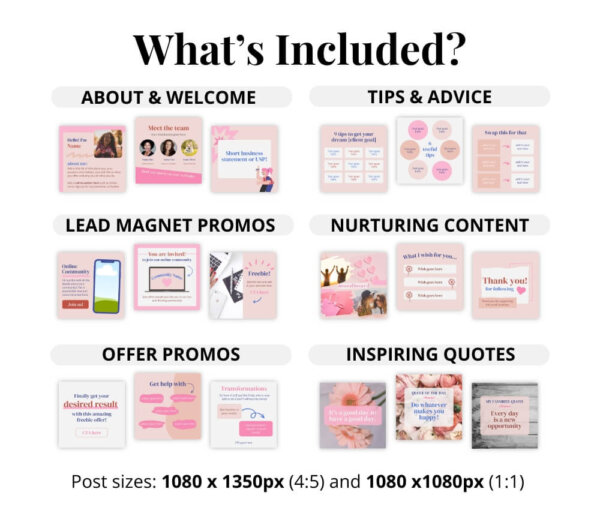 Love My Biz | Instagram Coaching Templates Kit - Image 2