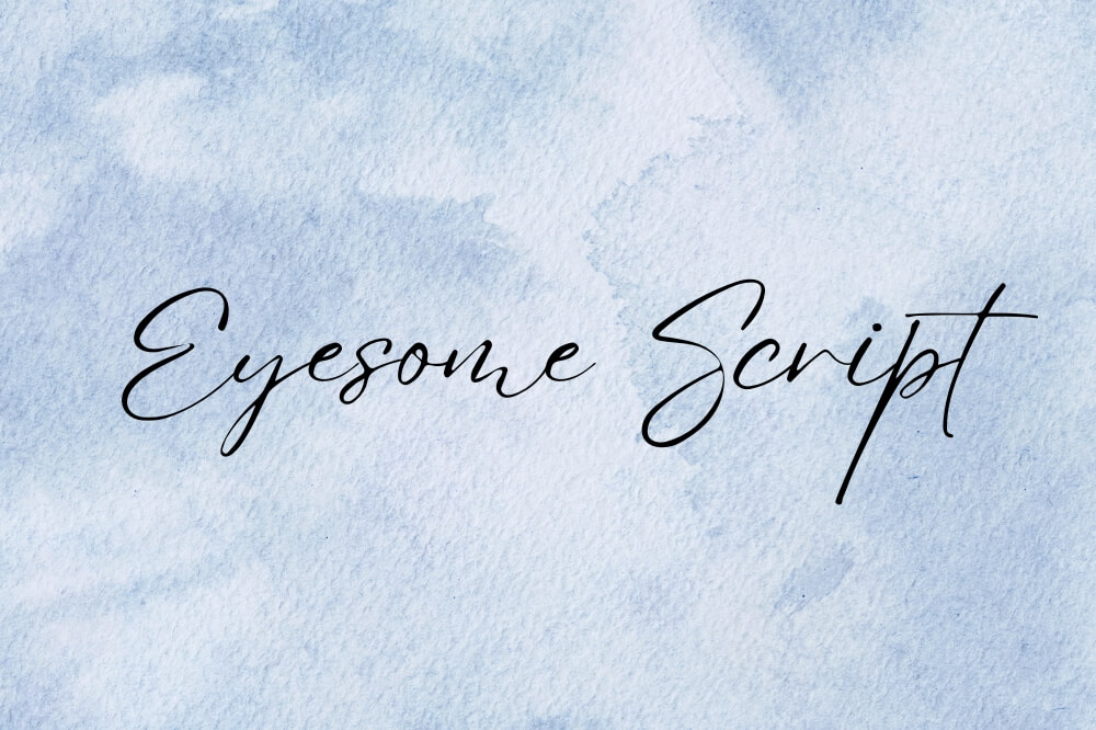Eyesome Script Canva Font