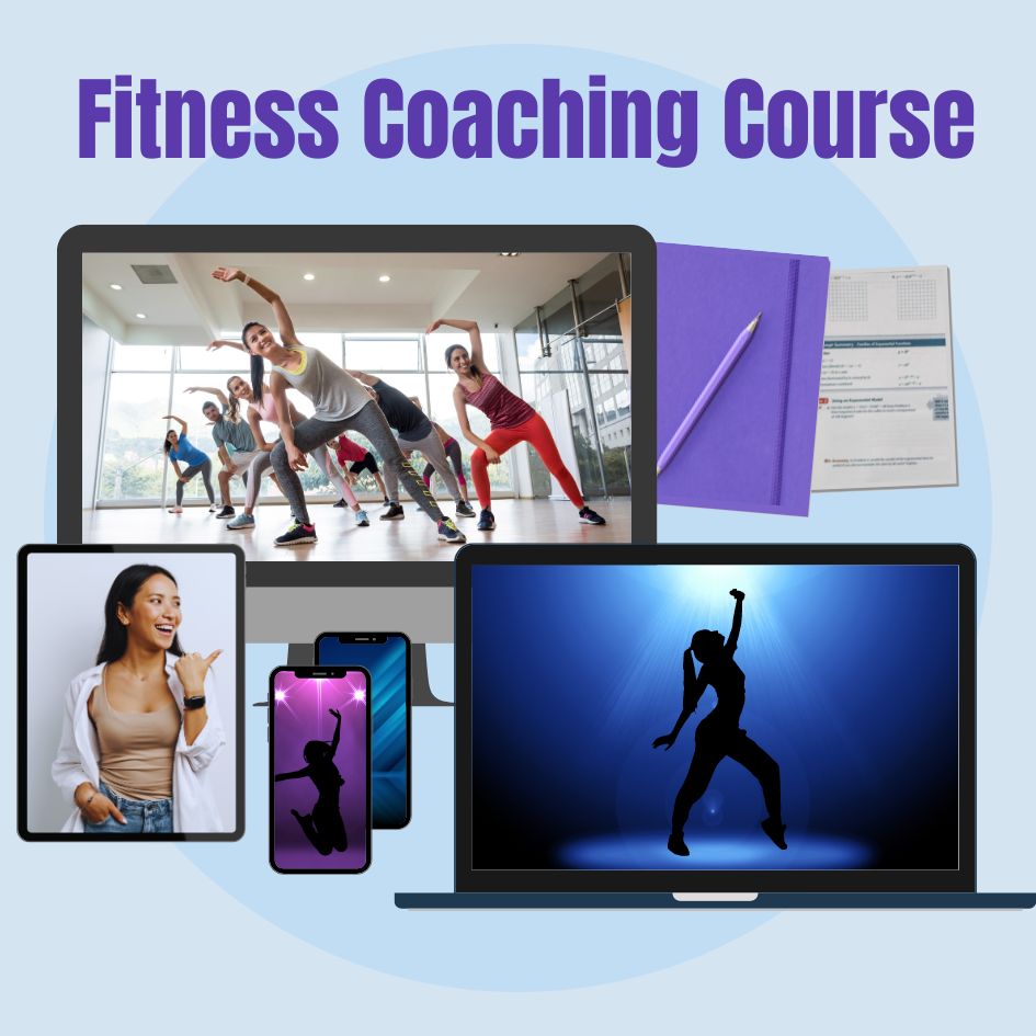 fitness coaching course mock up graphic