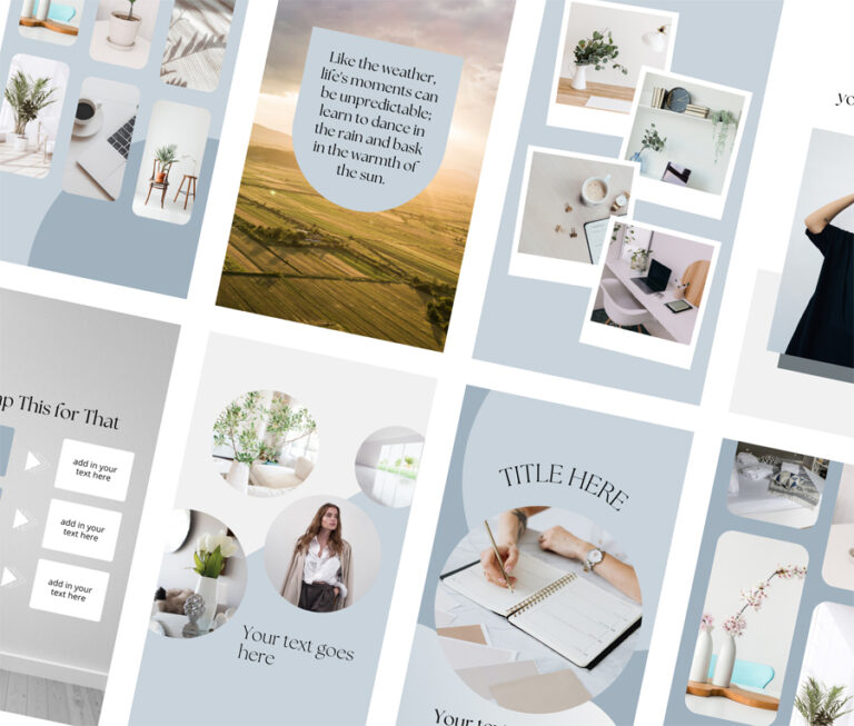 40 Modern Stylish Instagram Story Templates for Canva