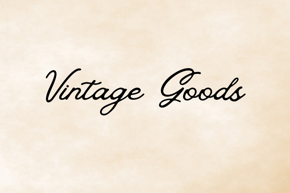 Vintage Goods Canva Font Example