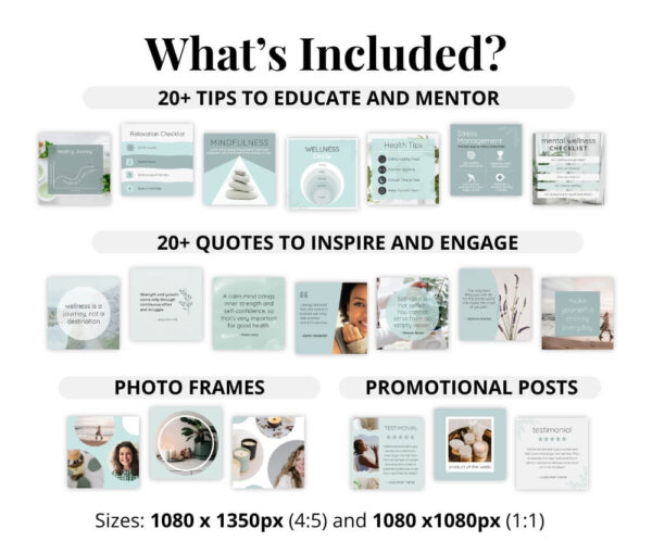 what is included image of examples of types of post designs inside the kit